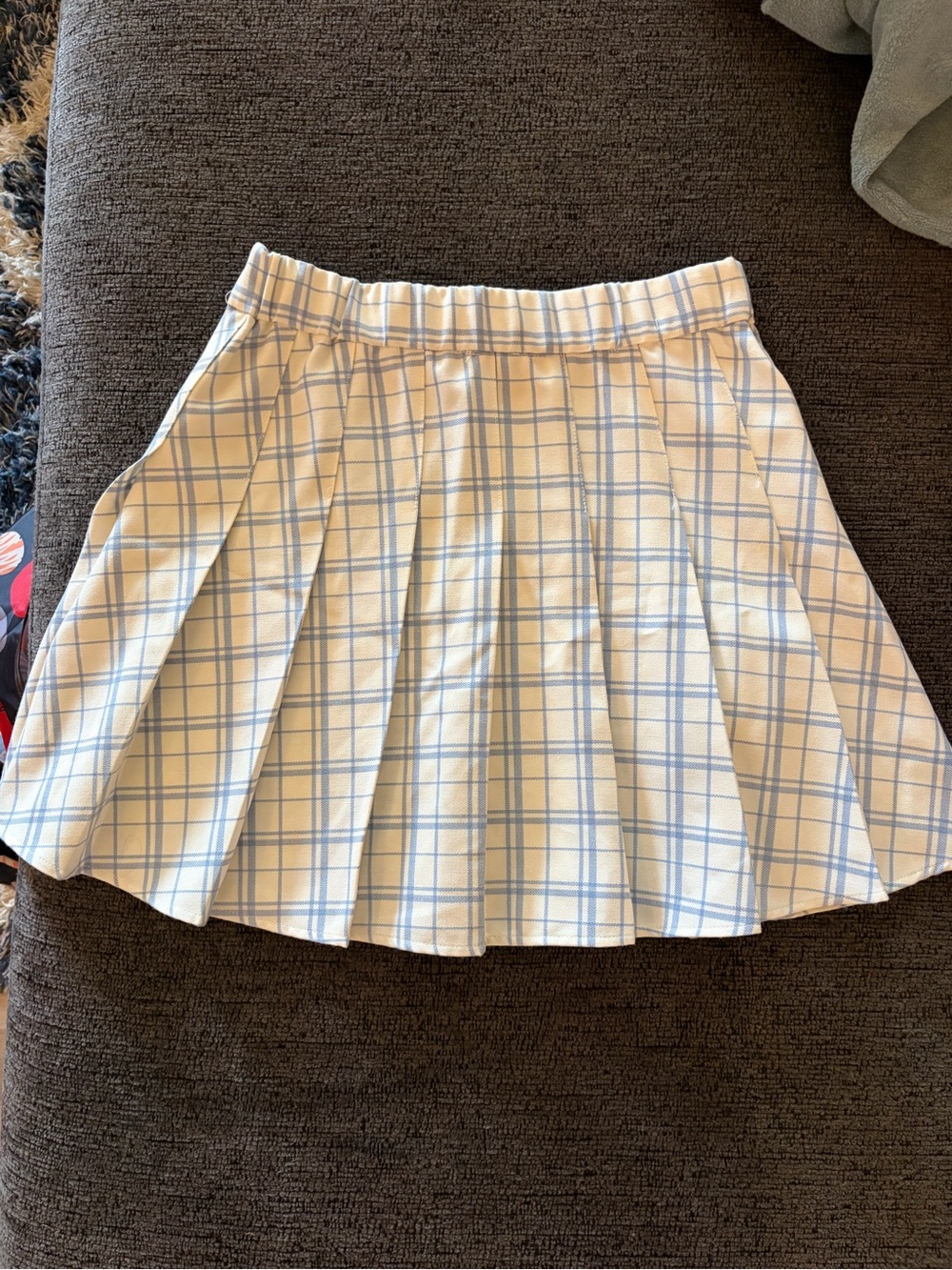 Garage pleaded mini skirt